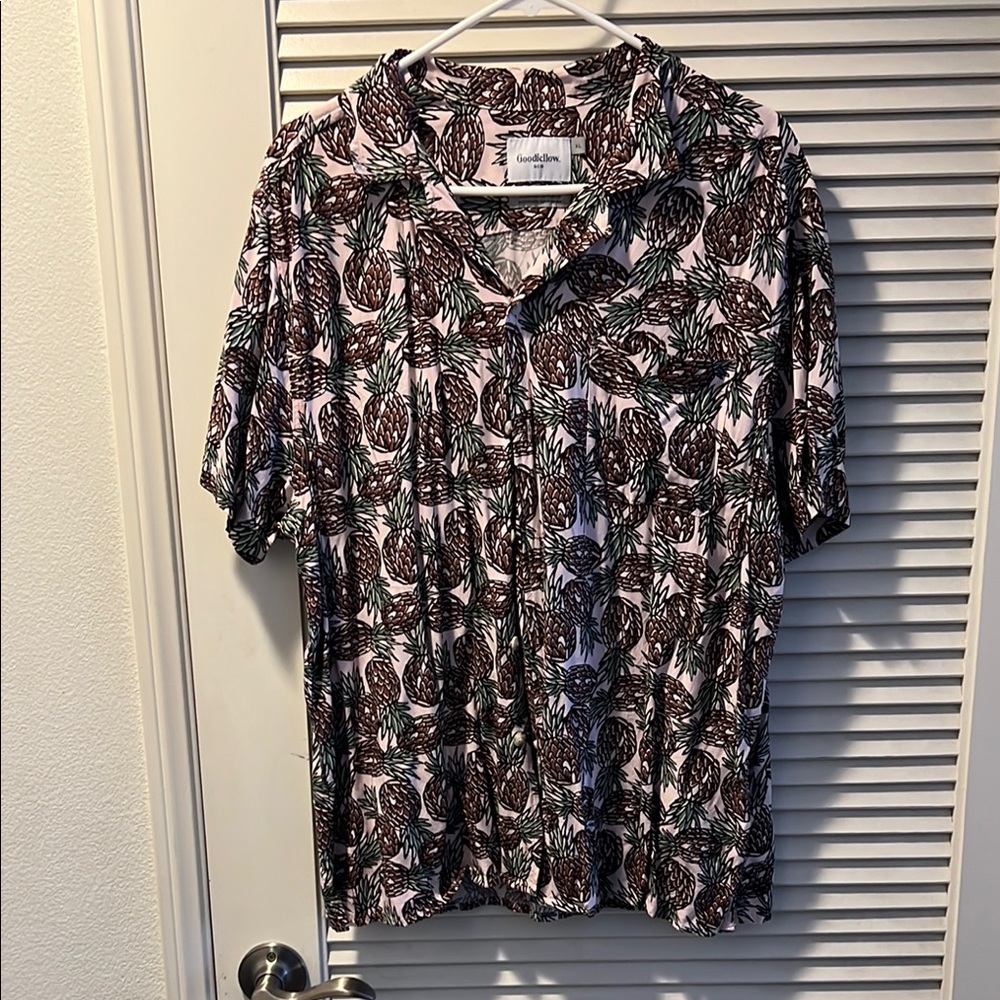 Goodfellow Pineapple Print Men's Shirt